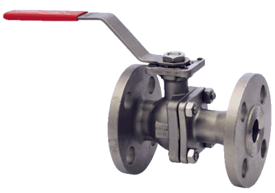 Dwyer 2-Piece Flanged Stainless Steel Ball Valve, Series WE04